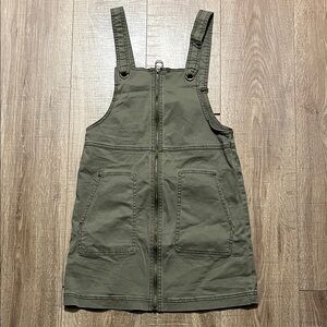 SO Olive Army Green Overall Dress Size XL